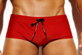 Red Workout Traditional Swim Briefs