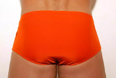 Traditional Orange Beach Trunks