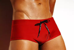 Red Workout Traditional Swim Briefs