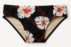 Hibiscus Swim briefs for men