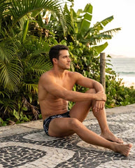 Black and White Classic Swim Brief 13 cm