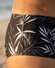 Black and White Classic Swim Brief