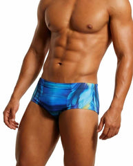 Blue Swim Brief Traditional Cut 15 cm side