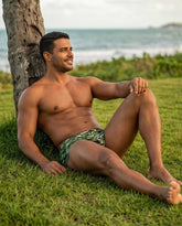 Camo Green classic Swim Brief 13 cm