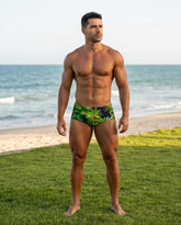 Floral Swim Brief classic cut 13 cm side