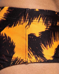 Low Rise Gold Palm Print 10 cm side