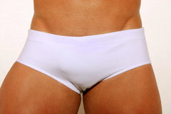 White Low Rise Cut Men´s swim Trunks