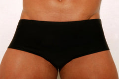 Black Low Rise Cut Men´s swim Trunks