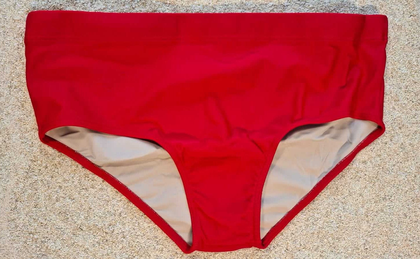 Red Classic Swim Trunks for Men