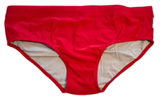 Red Low Rise Swim Briefs
