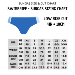 White Low Rise Swim Briefs 10 c