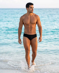 Bondi Black togs Swim Briefs 6 cm side - Aberbeach
