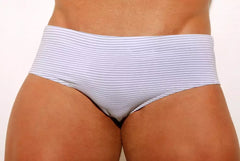 White carioca Low Rise Cut Men´s swim Trunks