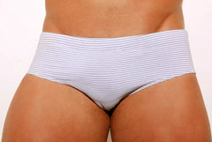 White carioca Low Rise Cut Men´s swim Trunks