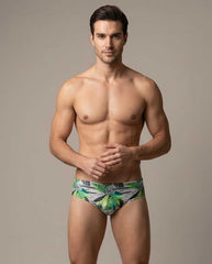 Floral Low Rise Swim Briefs 10 cm side - Aberbeach