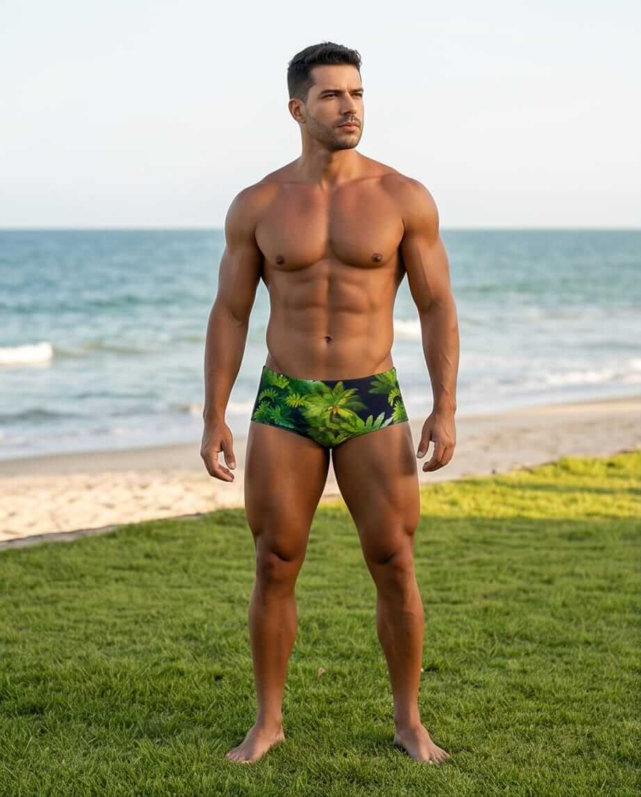 Floral Swim Brief classic cut 13 cm side - Aberbeach