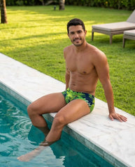 Floral Swim Brief classic cut 13 cm side - Aberbeach