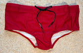 Red Workout Traditional Swim Briefs