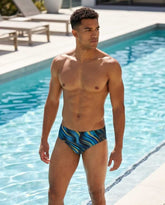 Tie Dye Low Rise swim brief 10 cm - Aberbeach