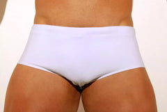 Traditional White Beach Trunks - Aberbeach