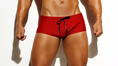Red Workout Traditional Swim Briefs