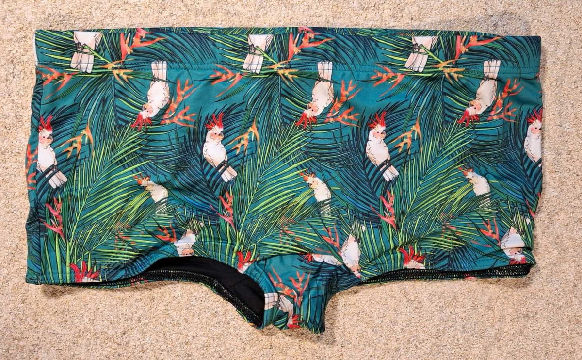 Cockatoo Boxer aquare cut  Swim Briefs