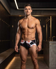 Floral  Low Rise Swim Briefs 10 cm side