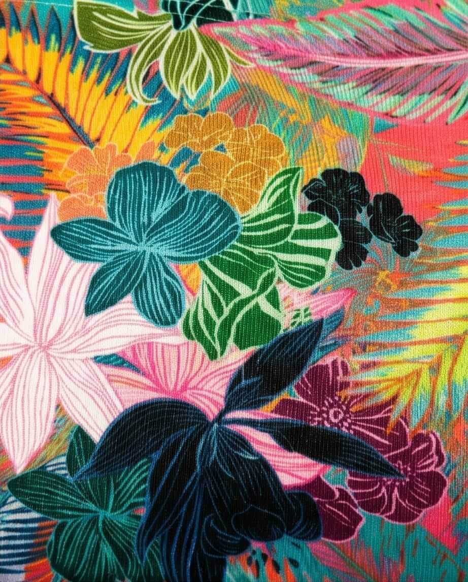 Floral colorful Low Rise Swim 