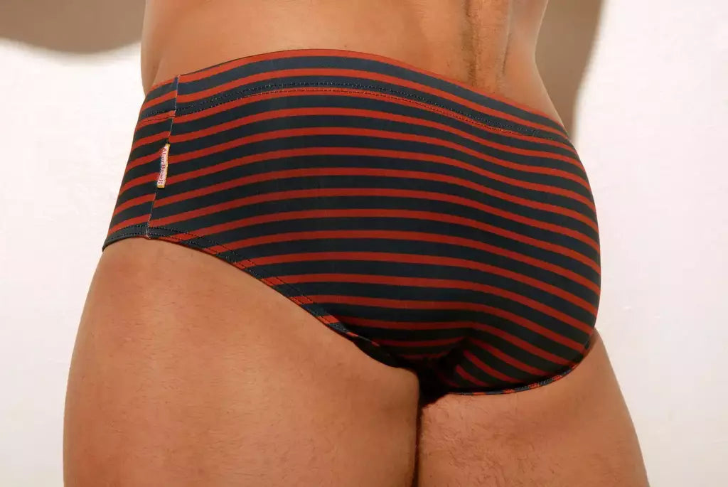  Striped Lifesaver Swim Brief 1 