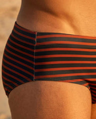 Striped Lifesaver Swim Brief 10 cm 