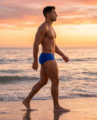 Royal Blue Classic Swim Briefs 13 cm side