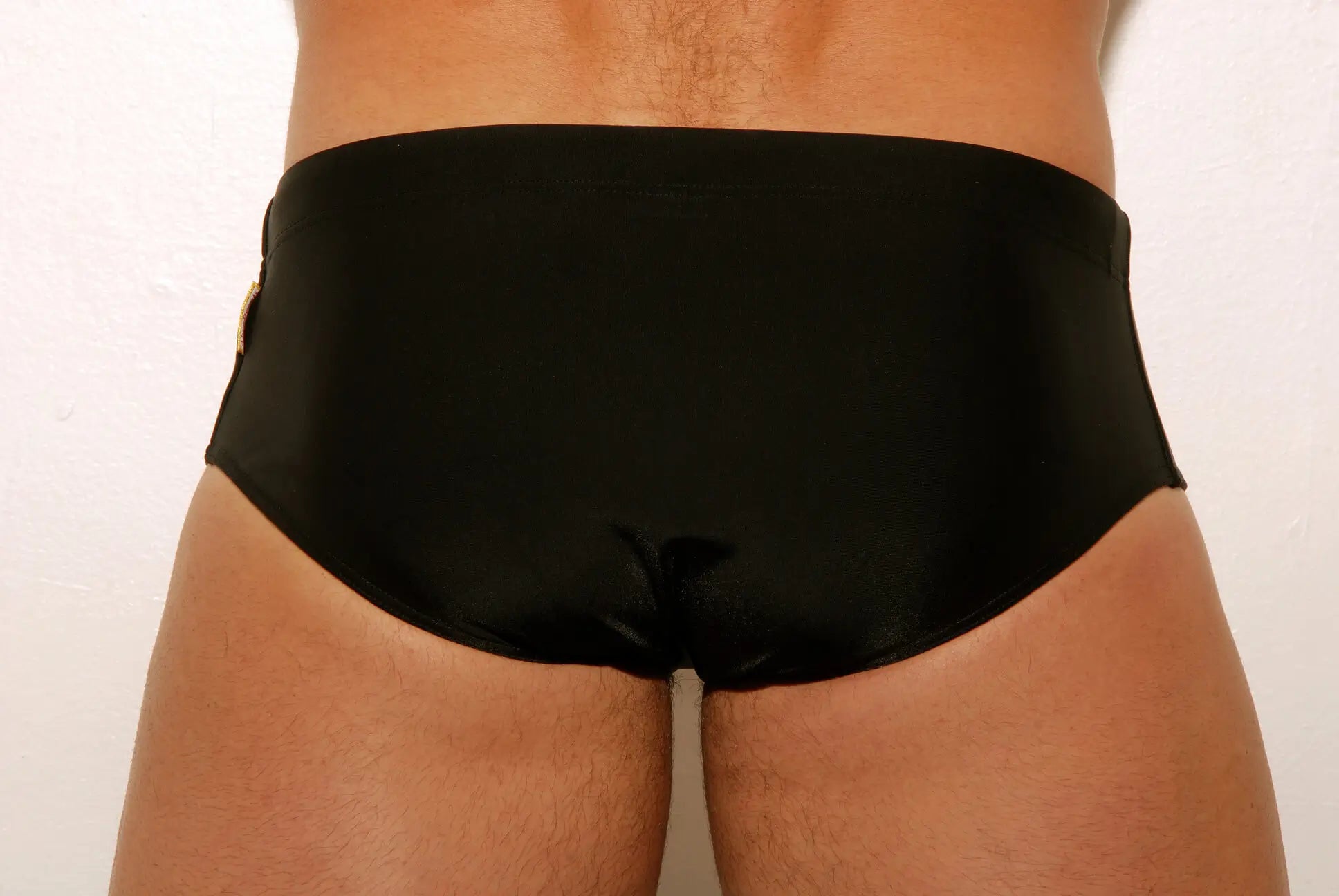 Black Low Rise Cut Men´s swim Trunks