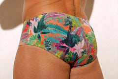 Floral Low Rise Cut Men´s swim Trunks