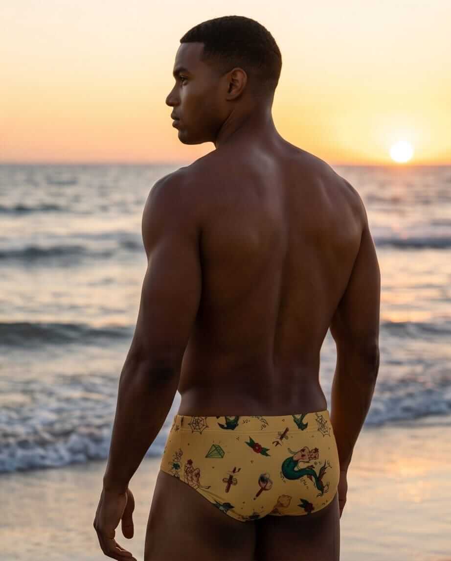 Vintage Swim Brief 10cm side length