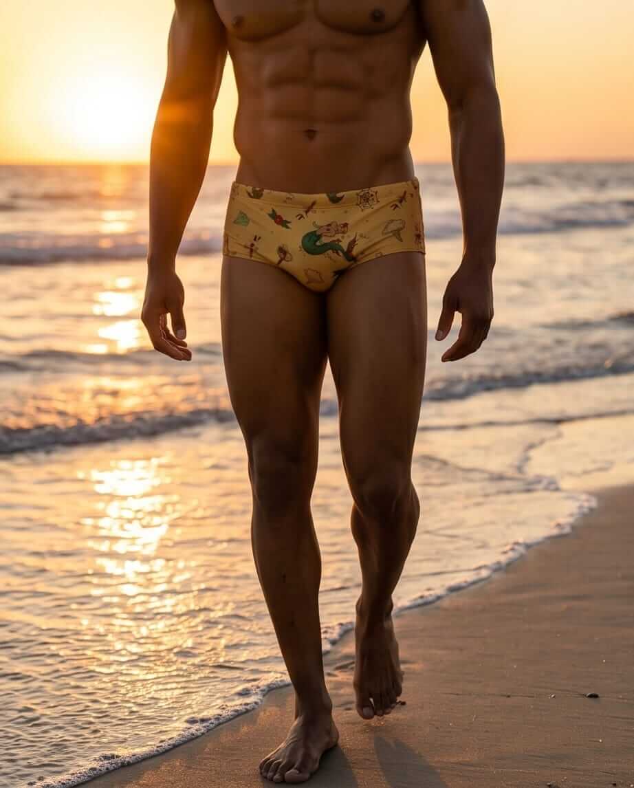 Vintage Swim Brief 10cm side length