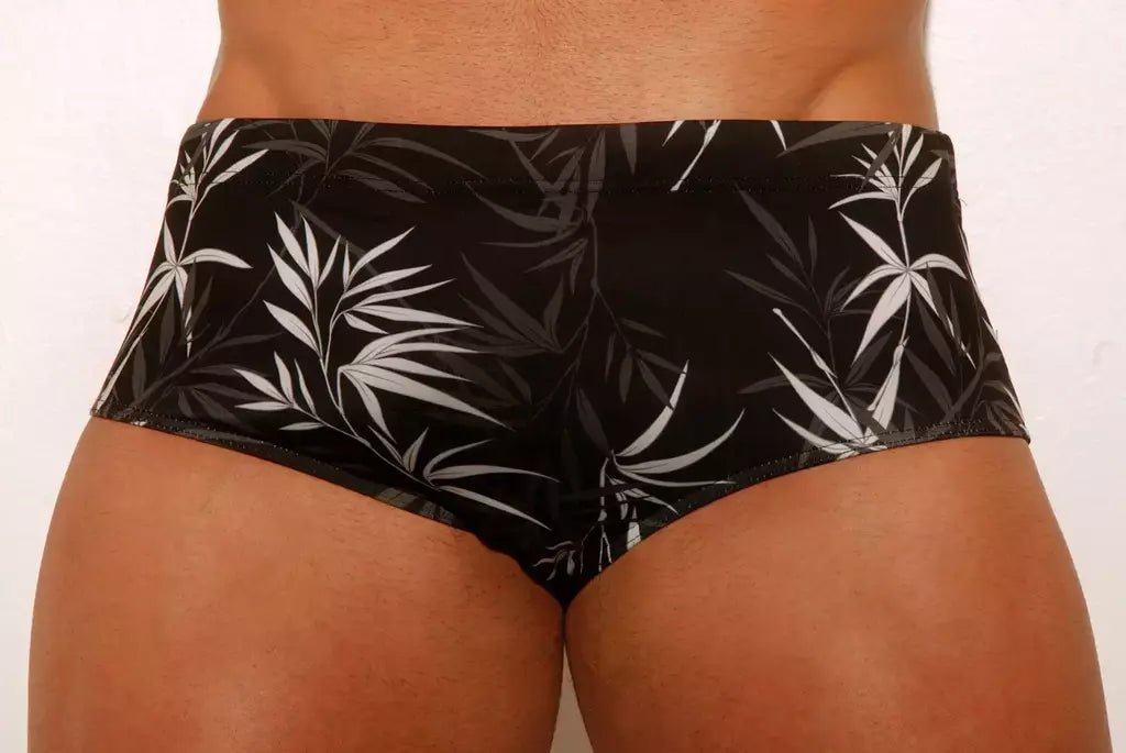 Black and White Classic Swim Brief 13 cm side - Aberbeach