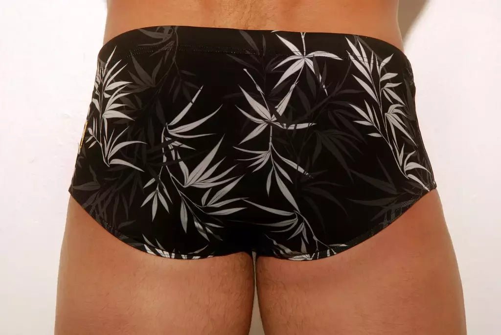 Black and White Classic Swim Brief 13 cm side - Aberbeach