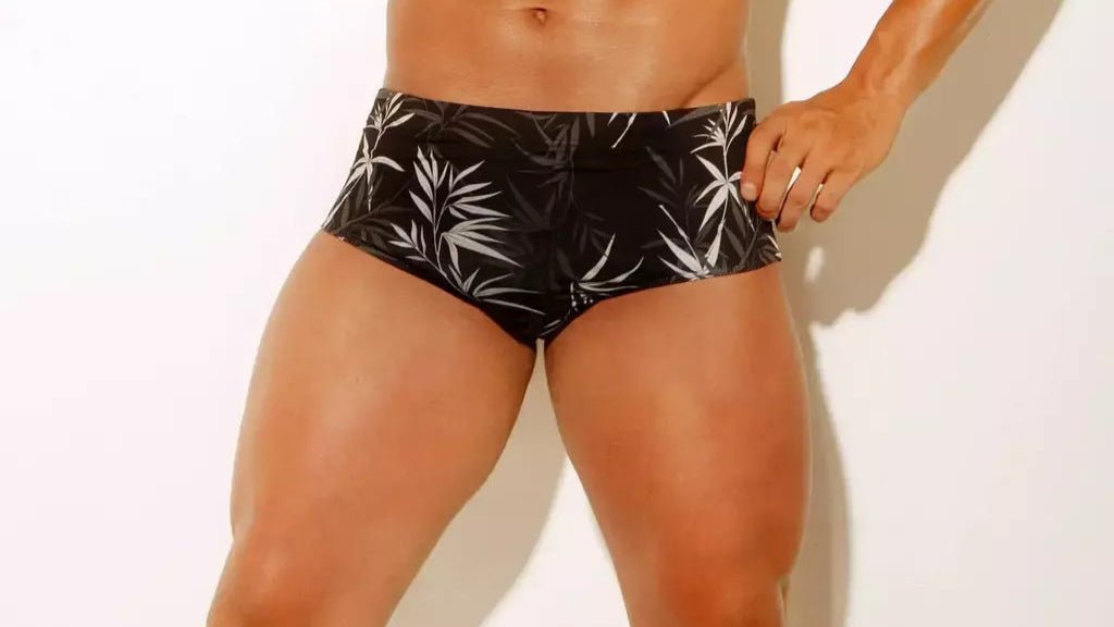 Black and White Classic Swim Brief 13 cm side - Aberbeach
