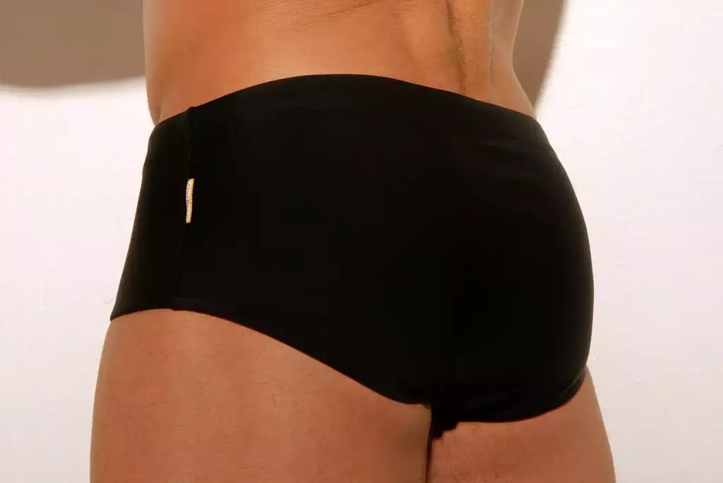 Black Swim Brief classic cut 13 cm side - Aberbeach