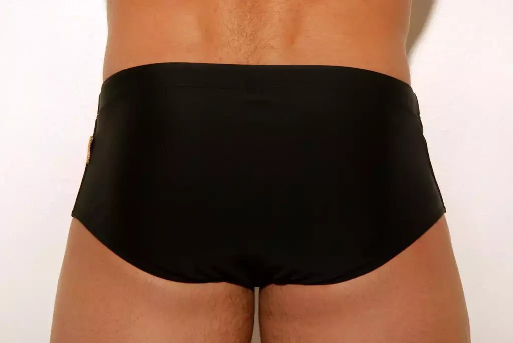 Black Swim Brief classic cut 13 cm side - Aberbeach