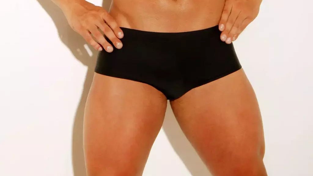 Black Swim Brief classic cut 13 cm side - Aberbeach