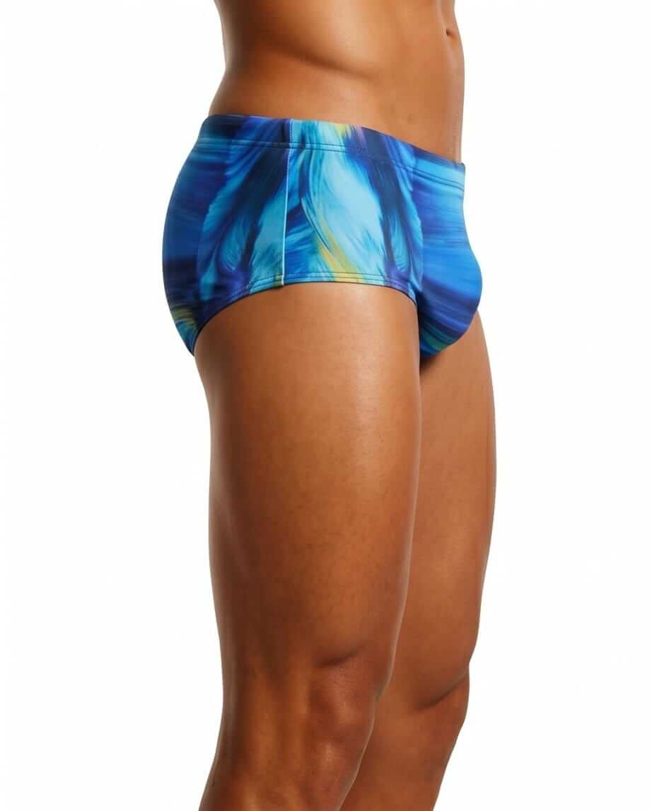Blue Swim Brief Traditional Cut 15 cm side - Aberbeach