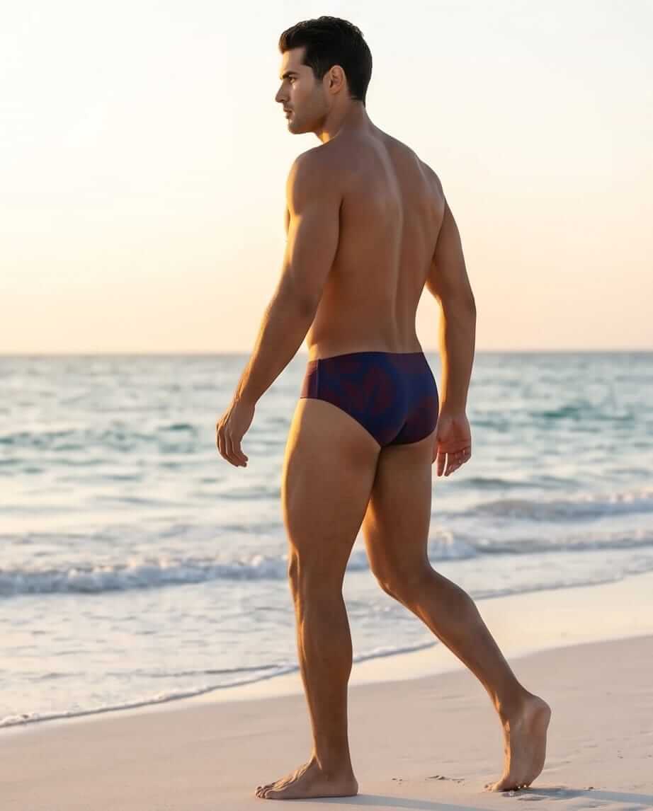 Designer Print Togs Swim Brief 6 cm side - Aberbeach