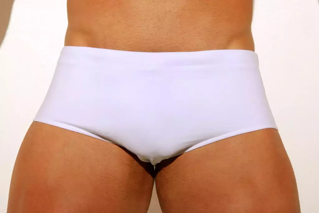 Traditional White Beach Trunks