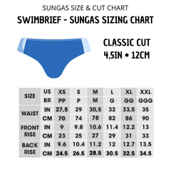 Flamingo swim briefs classic cut 13 cm side - Aberbeach