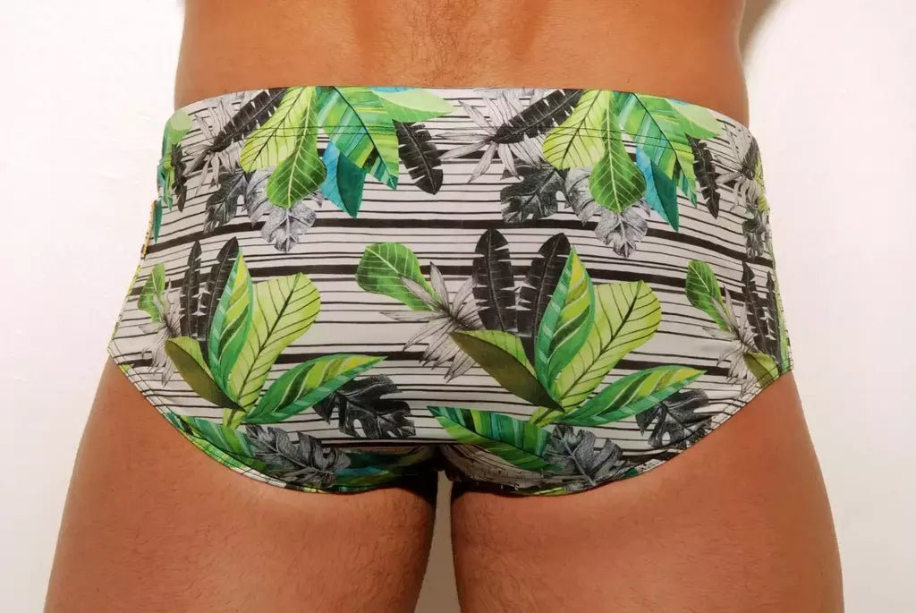 Floral Classic Swim Briefs 13 cm side - Aberbeach