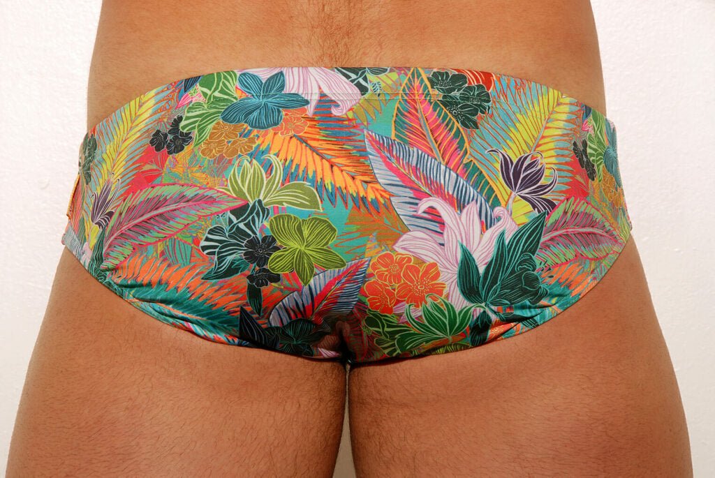 Floral colorful Swim brief 6 cm side - Aberbeach