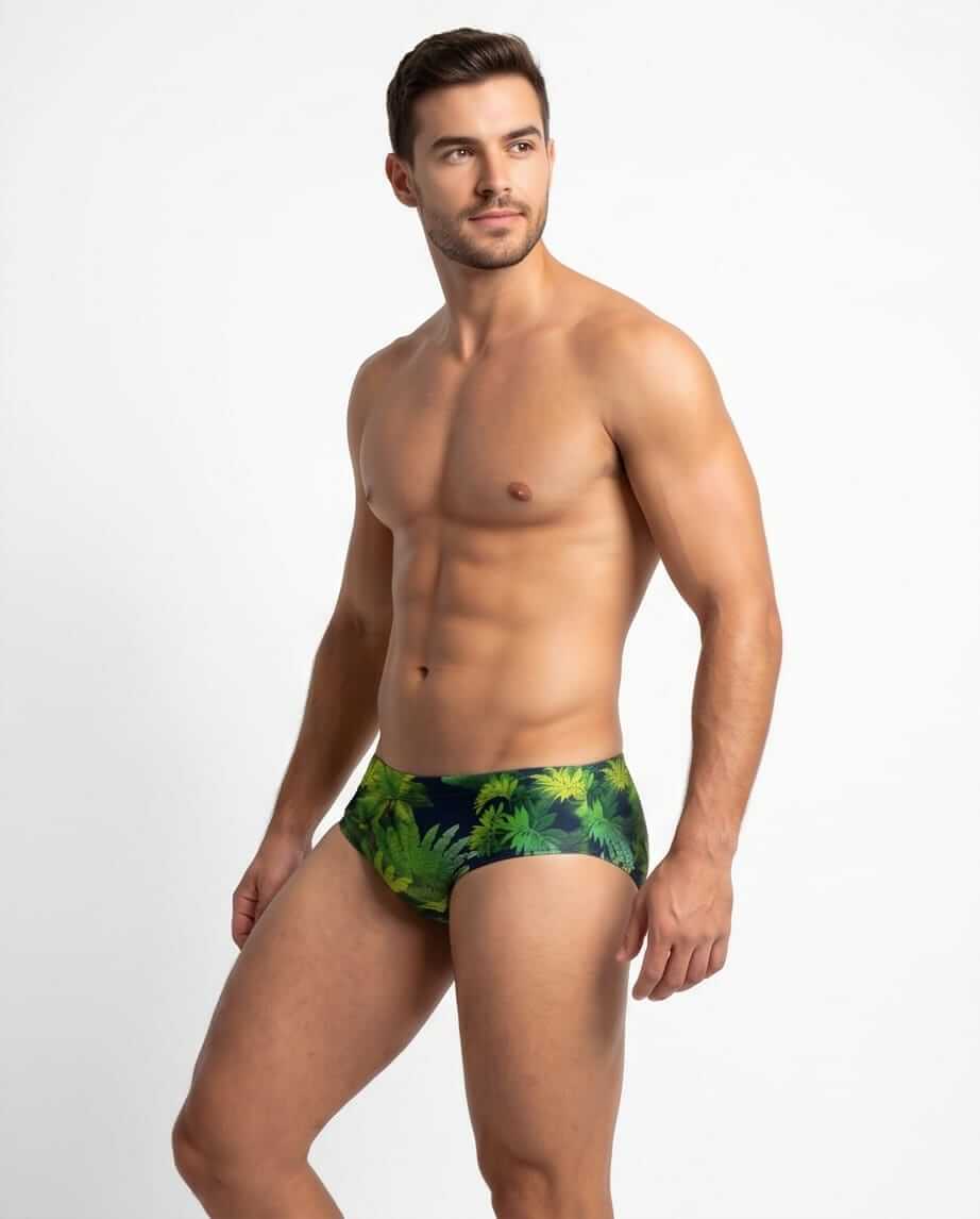 Floral Swim Brief Low Rise 10 cm side - Aberbeach