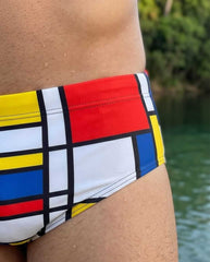 Geometric Swim Brief 6 cm side - Aberbeach