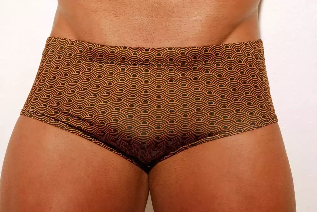 Gold Tobacco classic Swim Brief 13 cm side - Aberbeach